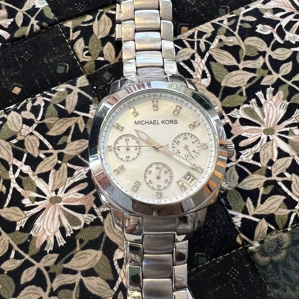 Michael Kors Silver Chronograph Watch